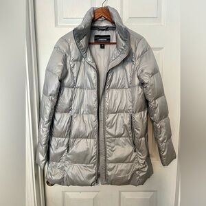 Lands' End Metallic Silver Jacket